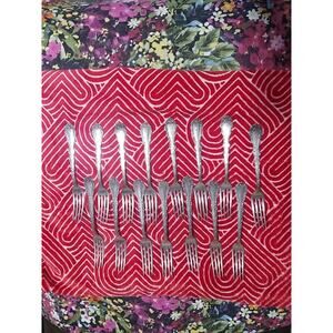 15 Simeon L & George H Rogers Co Silver-Plated Dinner Fork 7.5”-1908 Circa